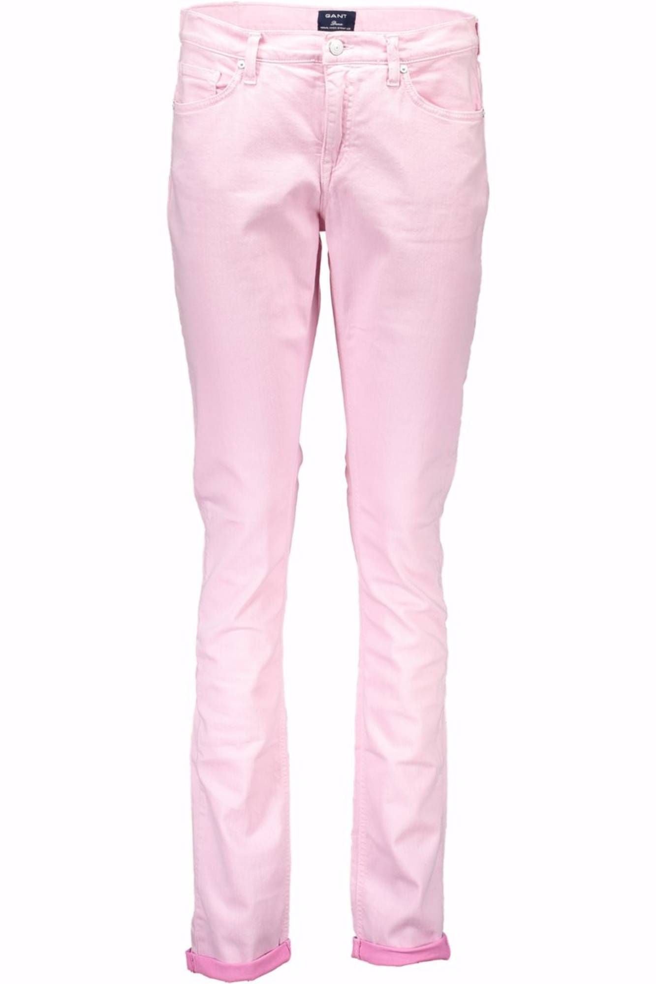 Pink Cotton Jeans & Pant