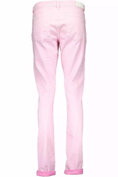 Pink Cotton Jeans & Pant