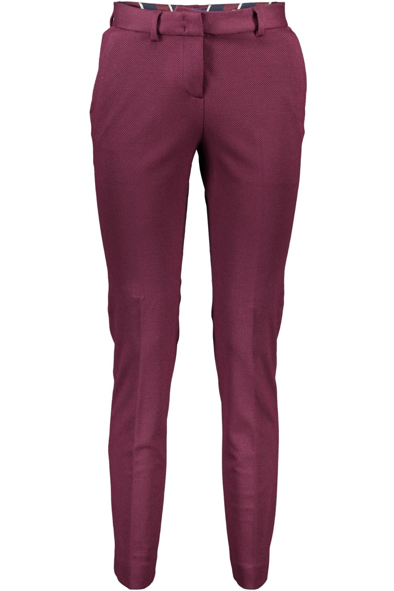 Purple Elastane Jeans & Pant