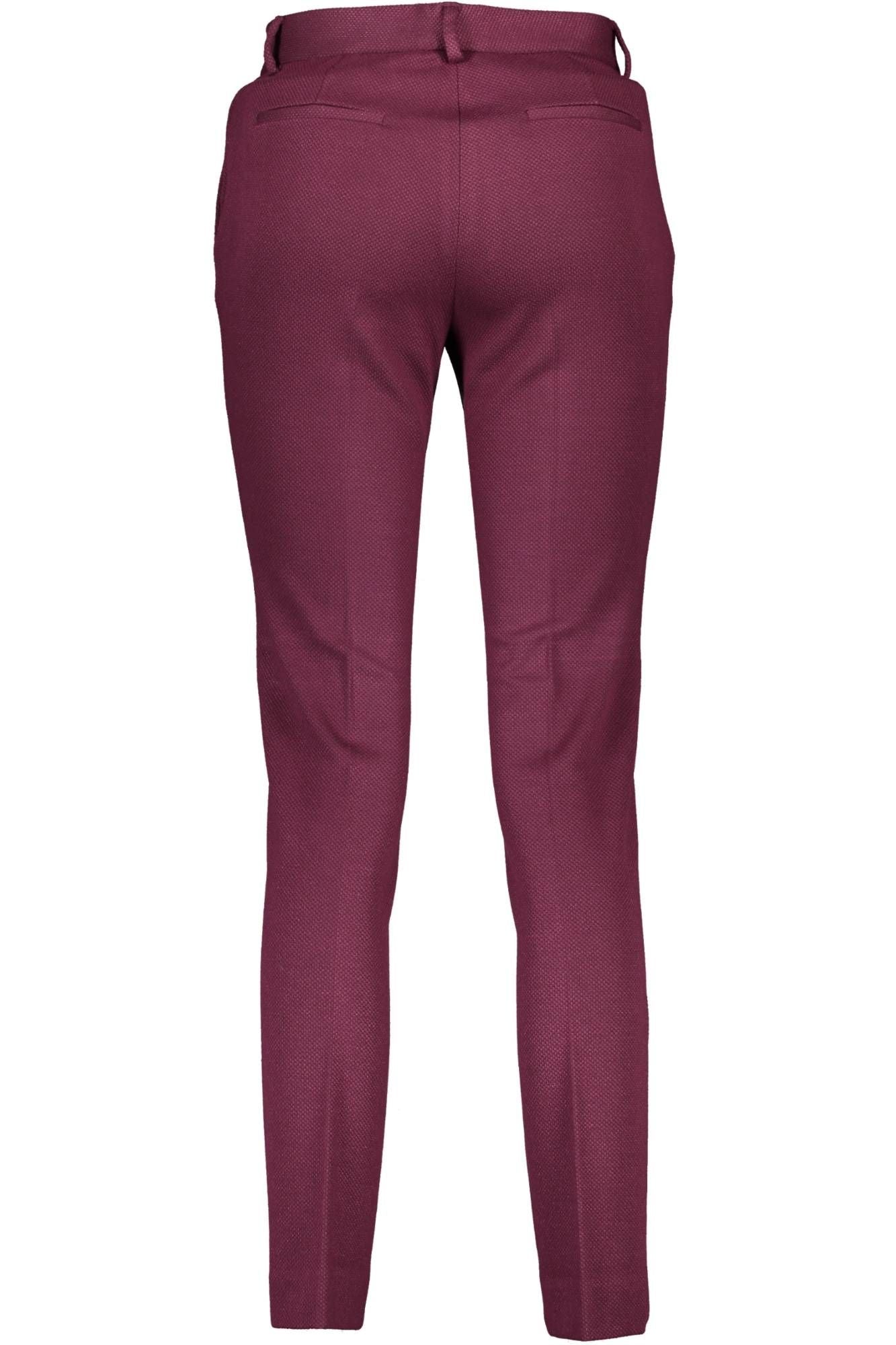 Purple Elastane Jeans & Pant