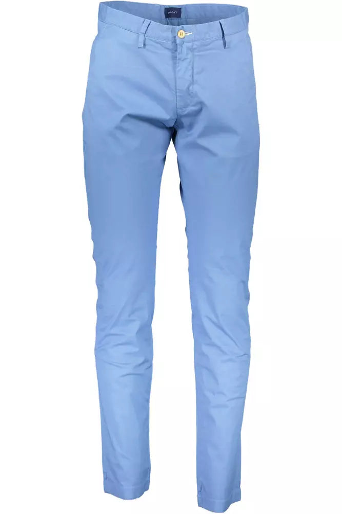 Light Blue Cotton Jeans & Pant