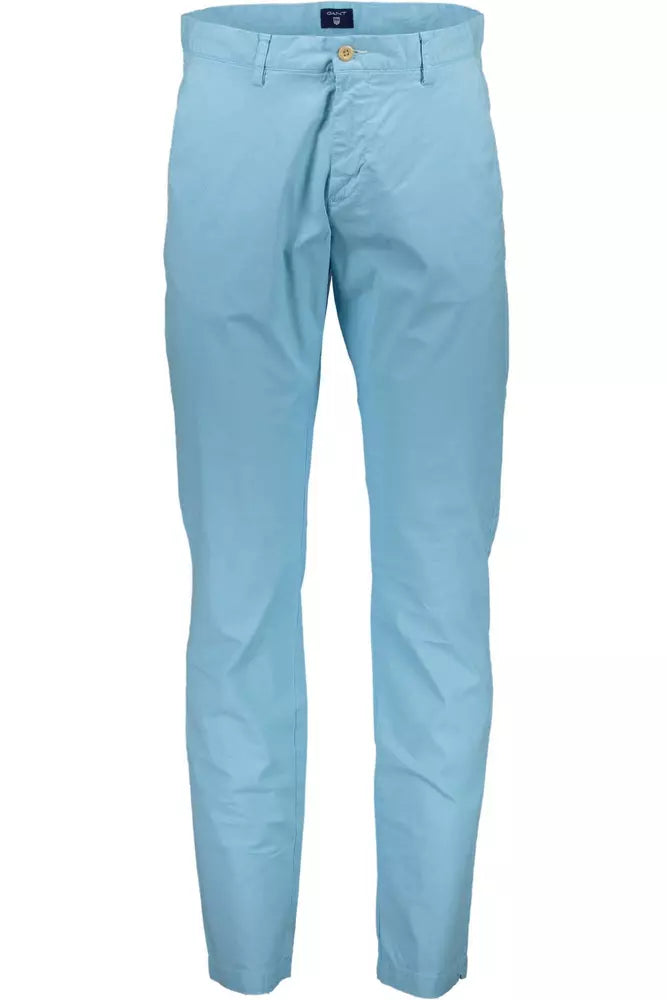 Light Blue Cotton Jeans & Pant