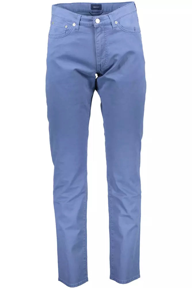 Light Blue Cotton Jeans & Pant