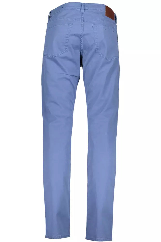 Light Blue Cotton Jeans & Pant