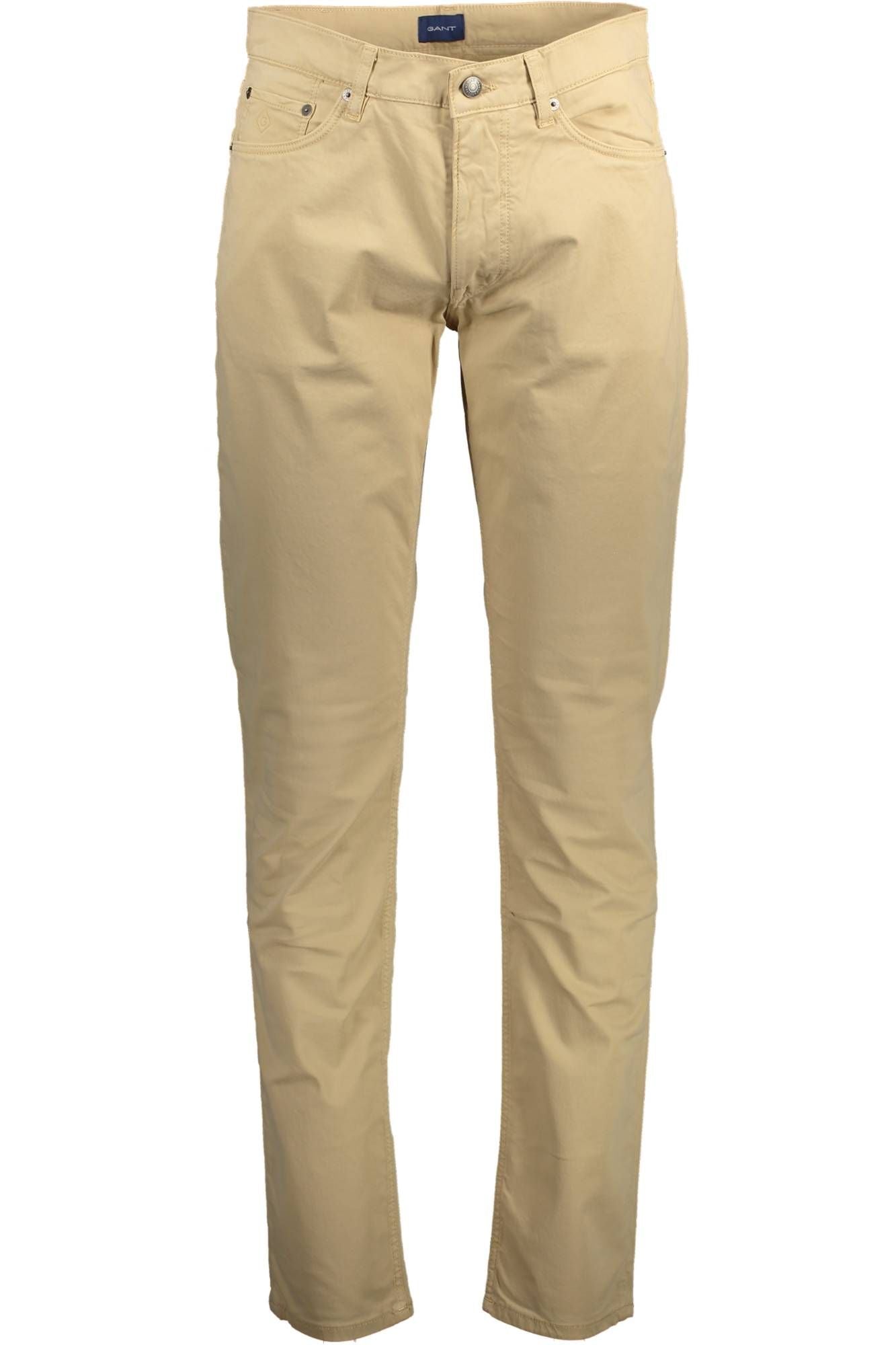 Beige Cotton Jeans & Pant