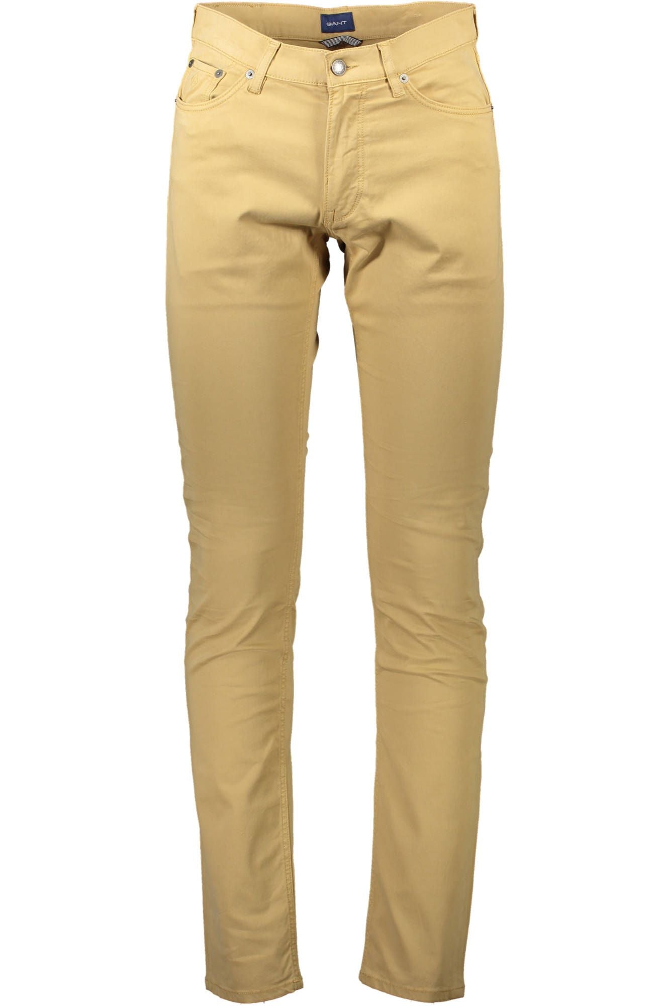 Beige Cotton Jeans & Pant