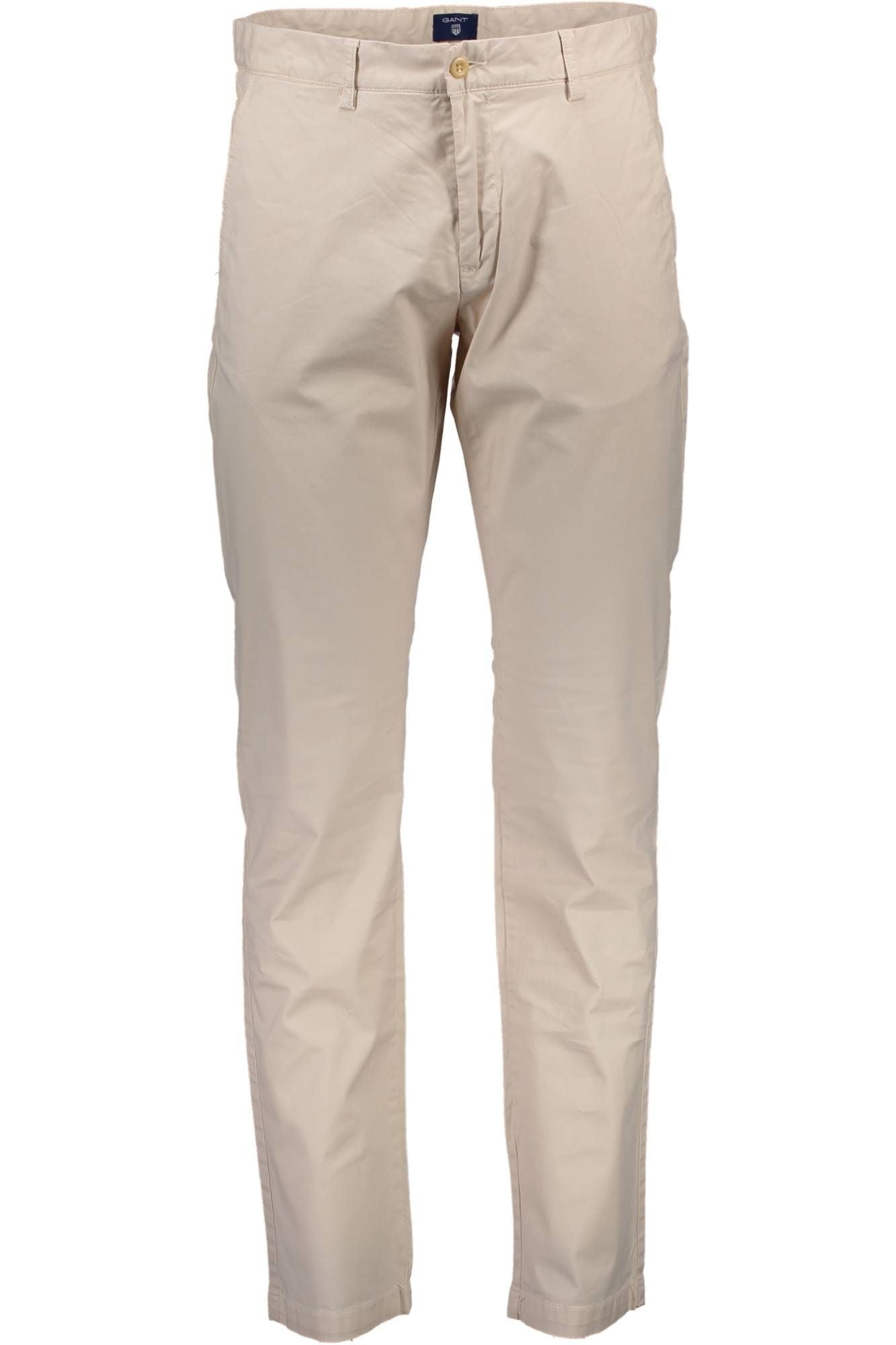 Beige Cotton Jeans & Pant