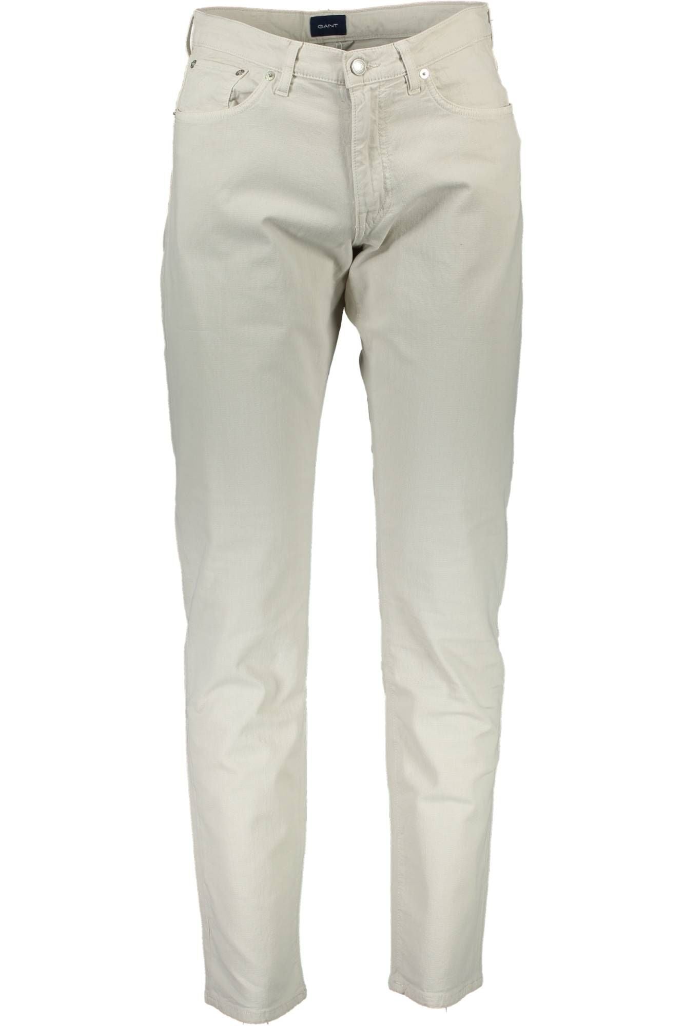 Beige Cotton Jeans & Pant