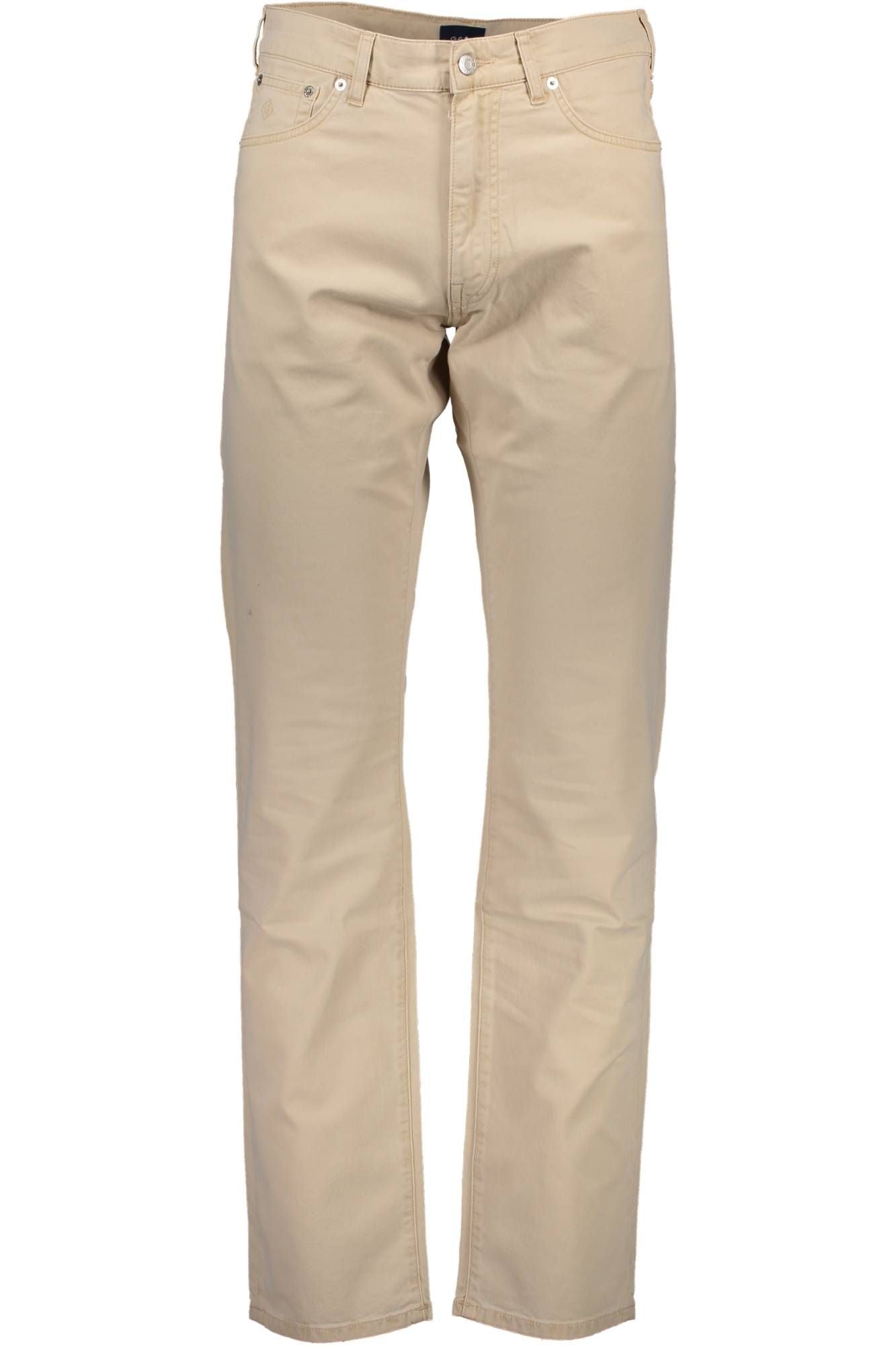 Beige Cotton Jeans & Pant