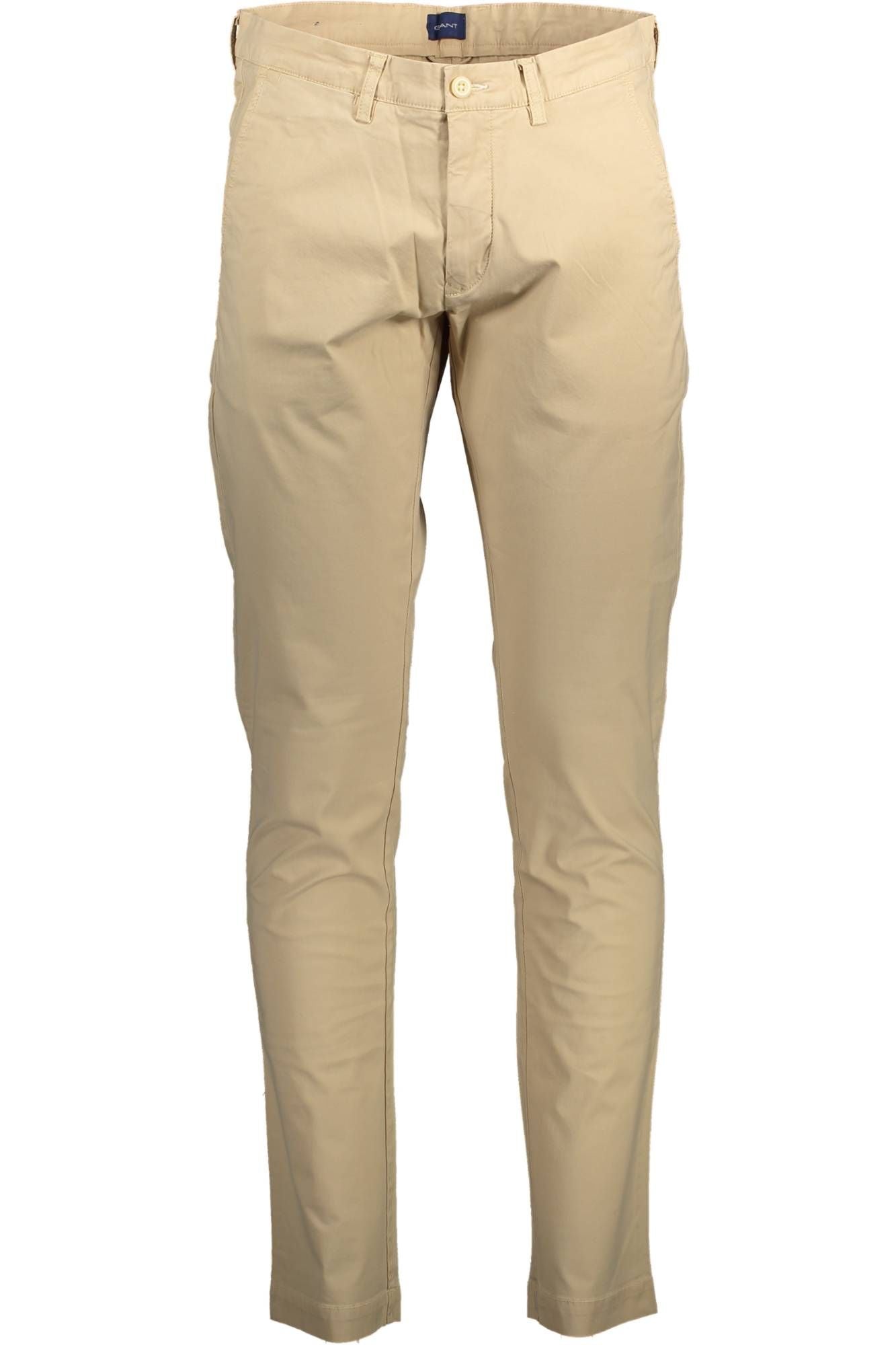 Beige Cotton Jeans & Pant