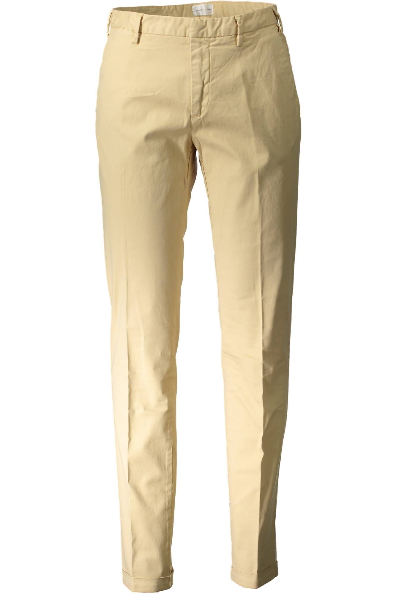 Beige Cotton Jeans & Pant