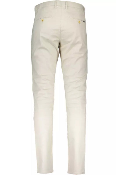 Beige Cotton Jeans & Pant