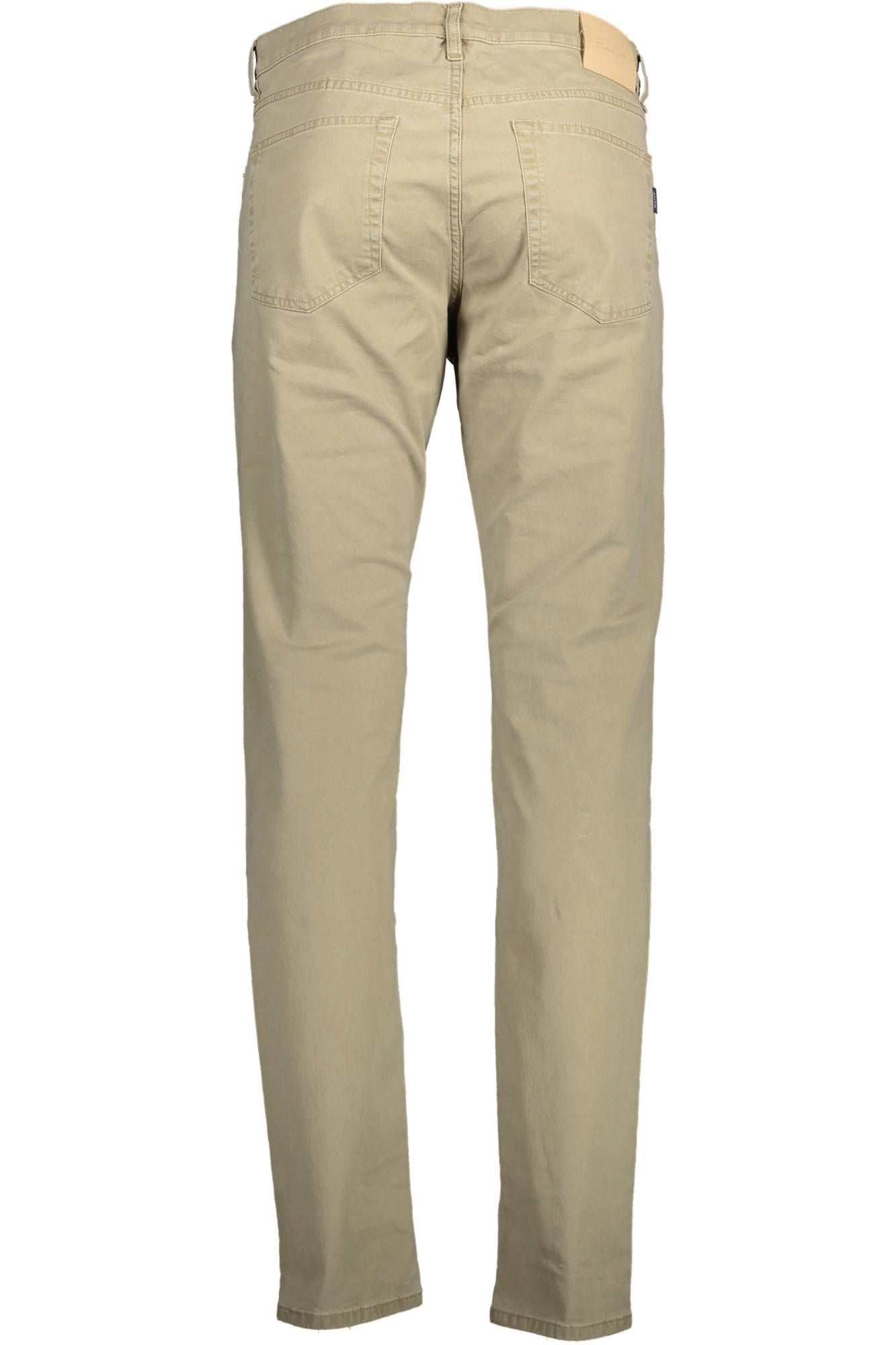 Beige Cotton Jeans & Pant