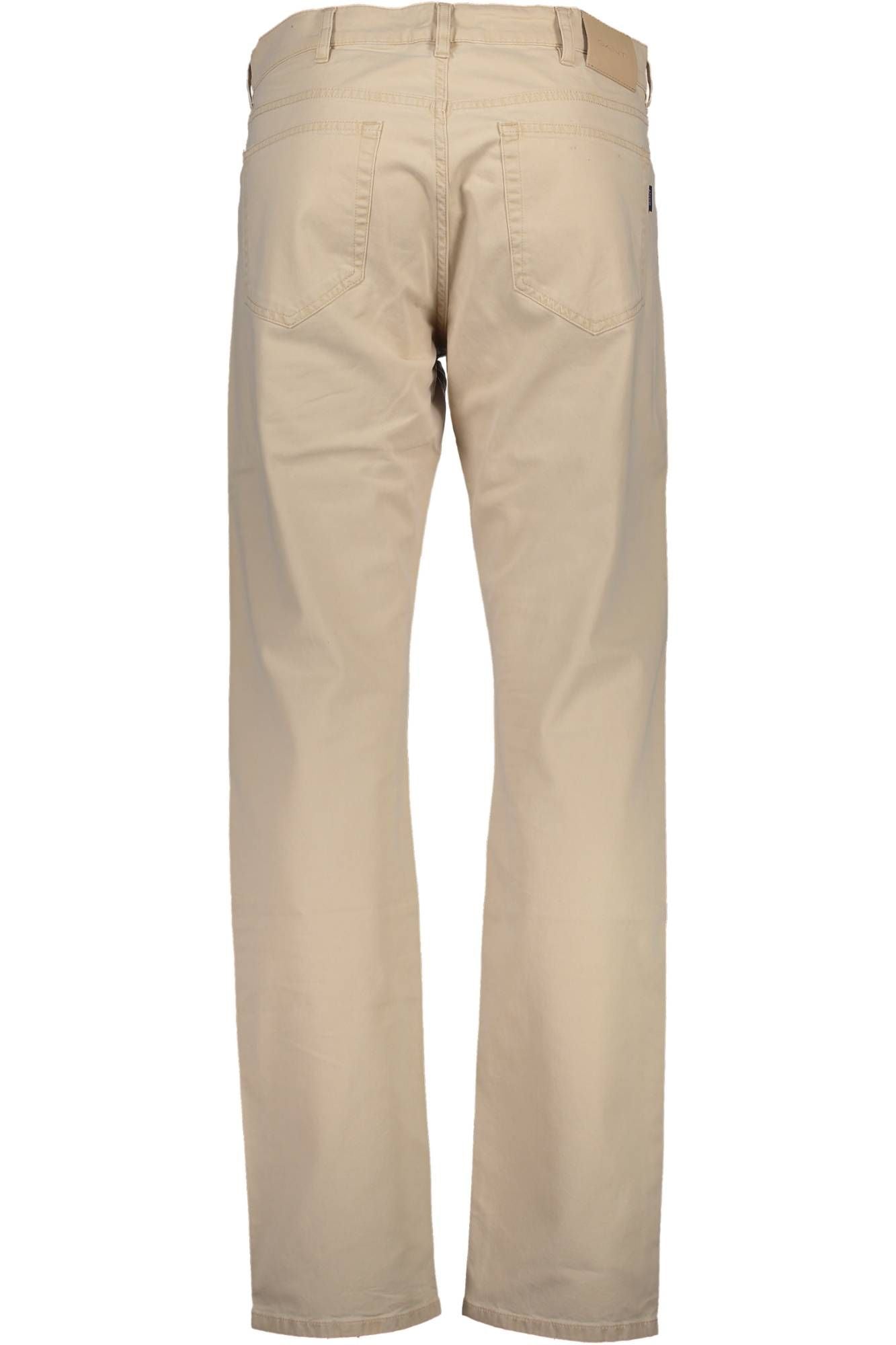 Beige Cotton Jeans & Pant