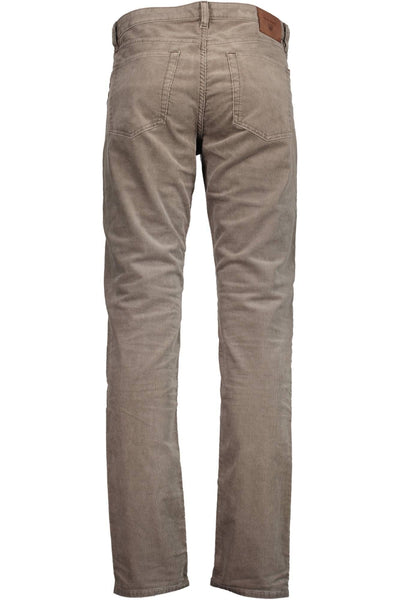 Beige Cotton Jeans & Pant