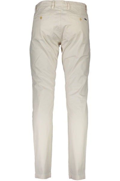 Beige Cotton Jeans & Pant