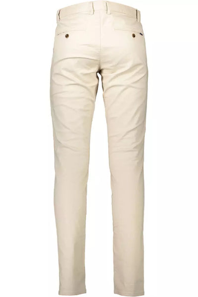 Beige Cotton Jeans & Pant