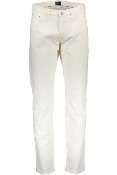 White Cotton Jeans & Pant