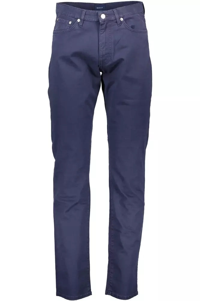 Blue Cotton Jeans & Pant