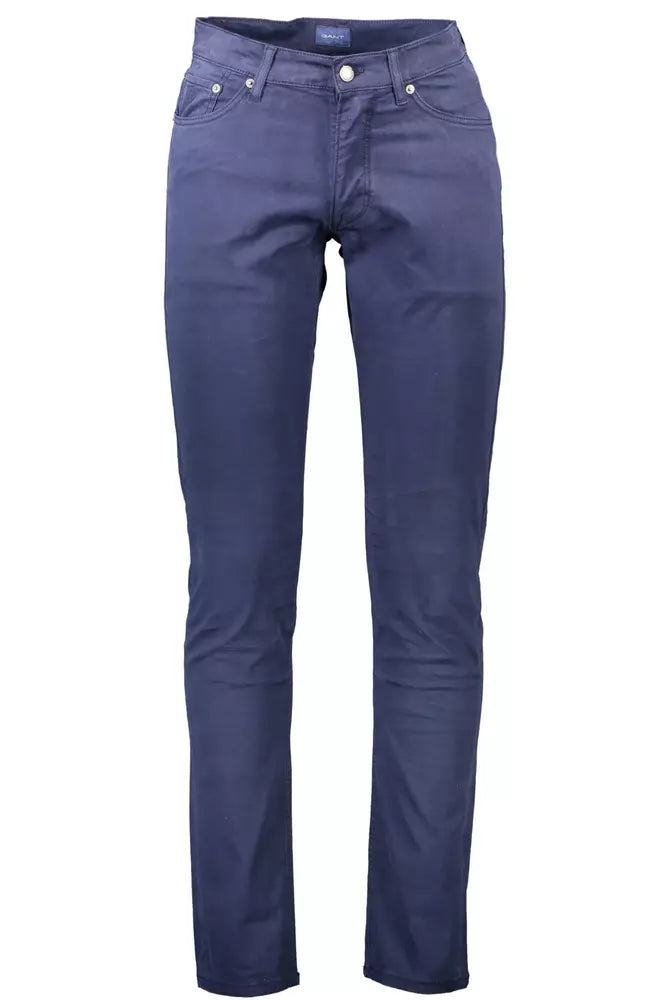 Blue Cotton Jeans & Pant