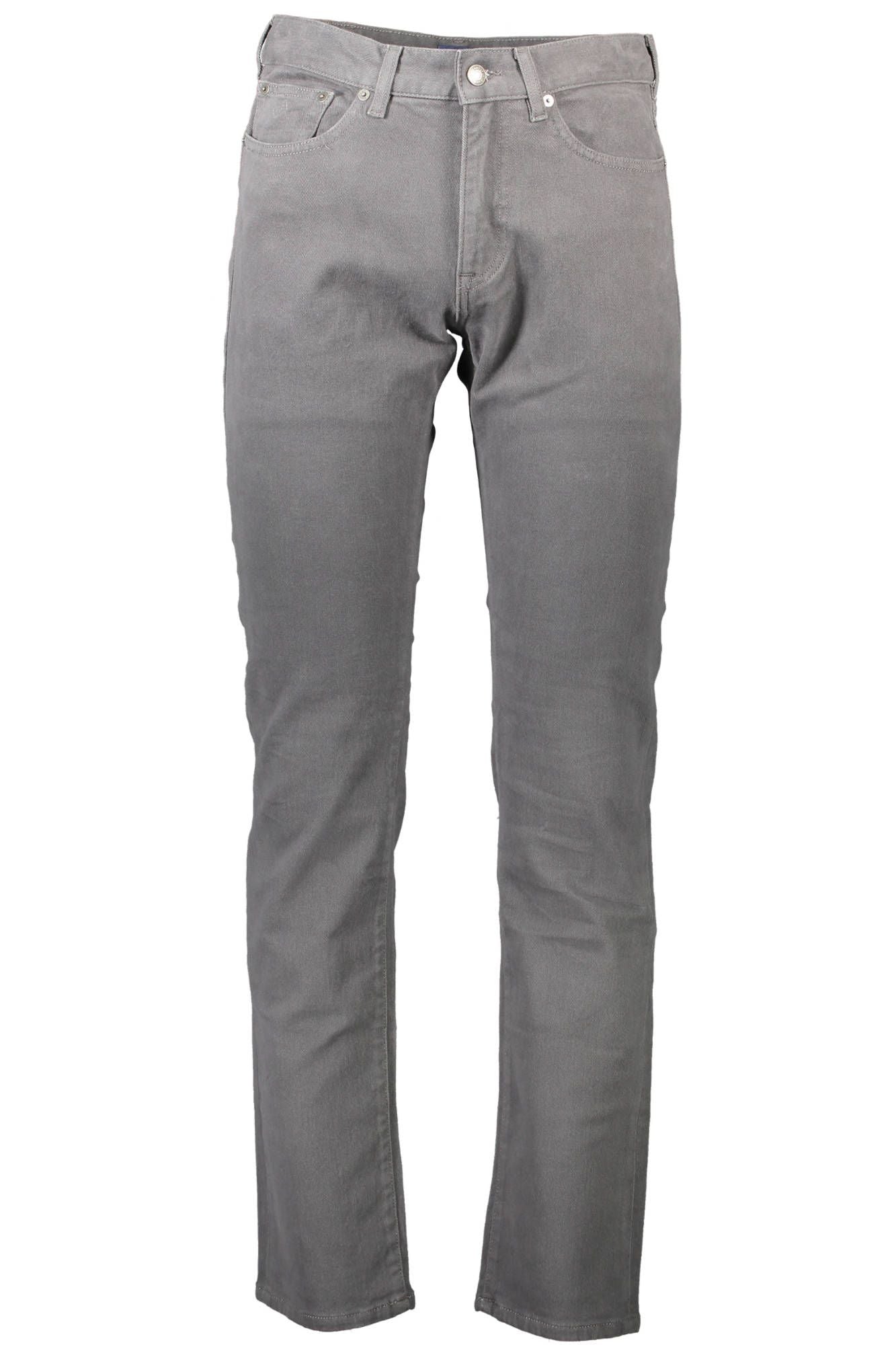 Gray Cotton Jeans & Pant