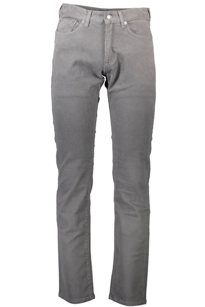 Gray Cotton Jeans & Pant