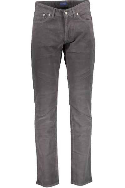 Gray Cotton Jeans & Pant