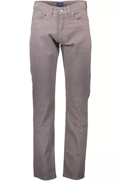 Gray Cotton Jeans & Pant