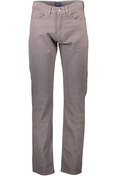 Gray Cotton Jeans & Pant