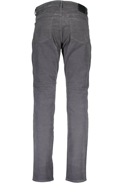 Gray Cotton Jeans & Pant