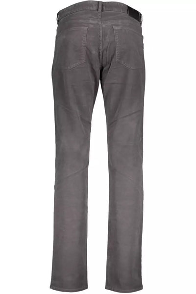 Gray Cotton Jeans & Pant