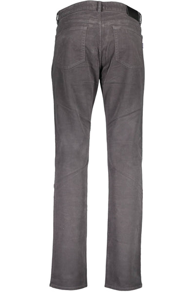 Gray Cotton Jeans & Pant