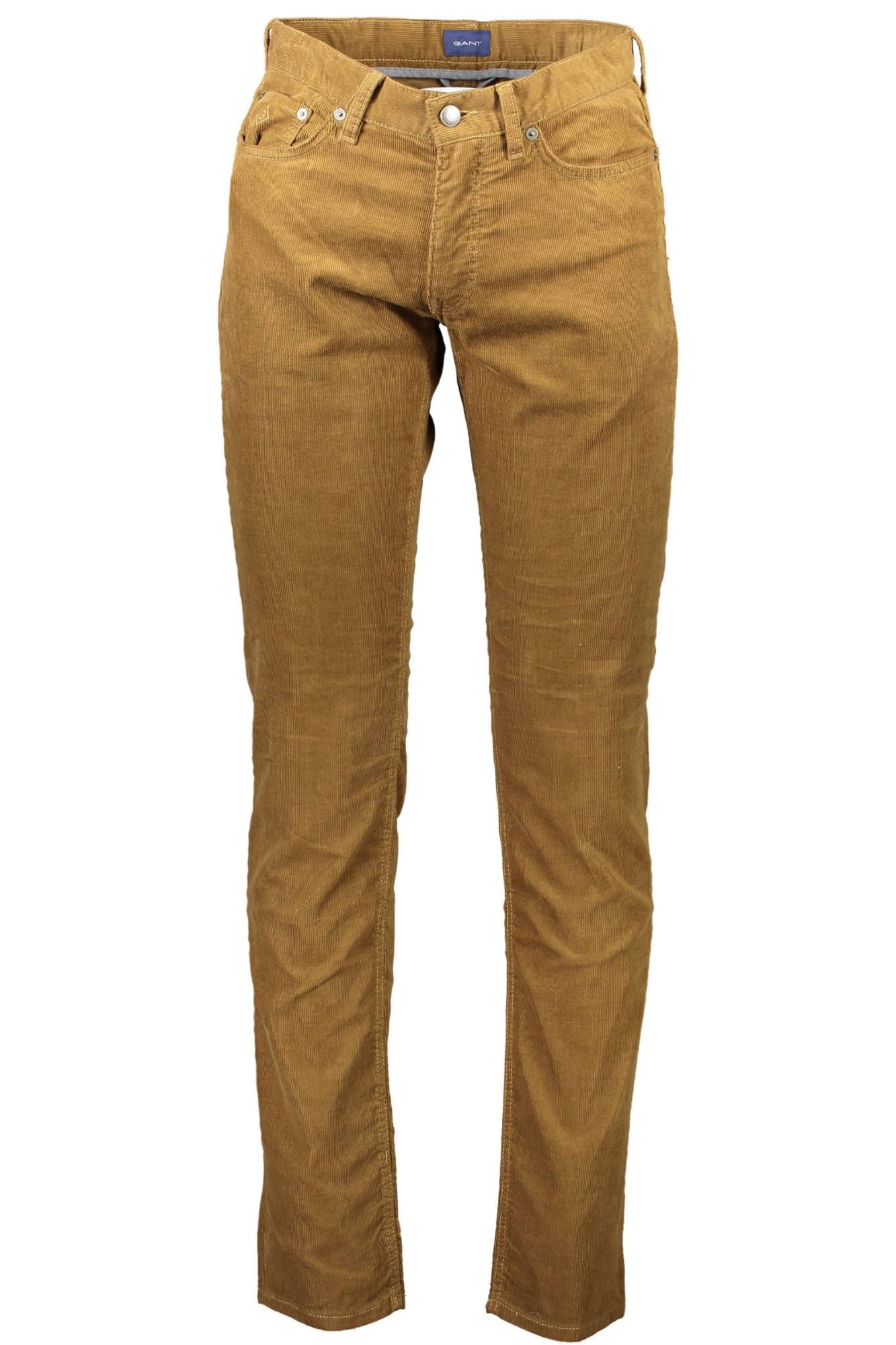 Brown Cotton Jeans & Pant