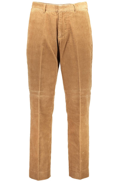 Brown Cotton Jeans & Pant