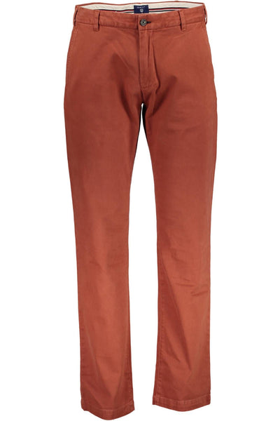 Brown Cotton Jeans & Pant