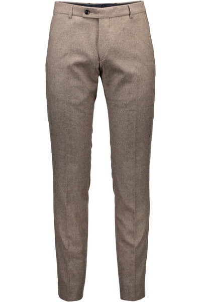 Brown Polyester Jeans & Pant