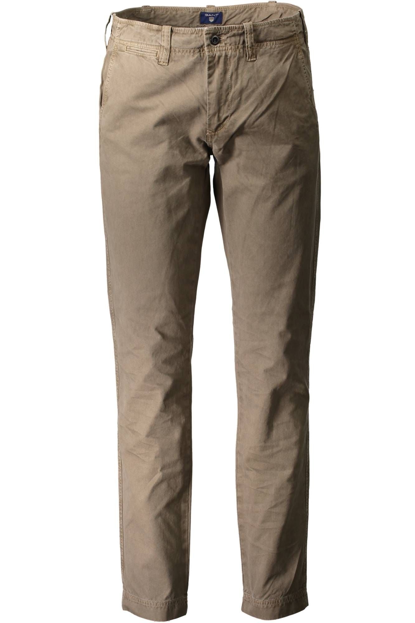 Brown Cotton Jeans & Pant