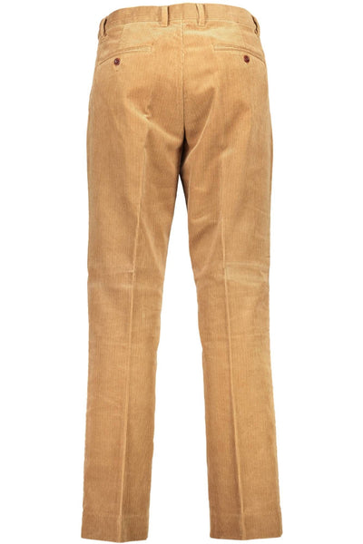 Brown Cotton Jeans & Pant