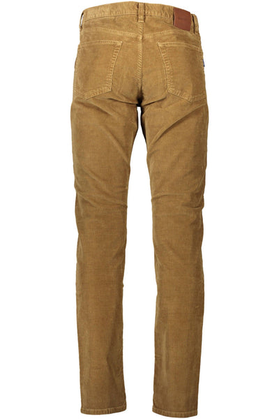 Brown Cotton Jeans & Pant