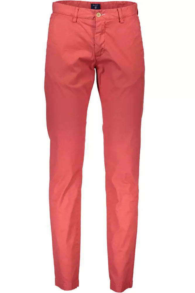 Red Cotton Jeans & Pant