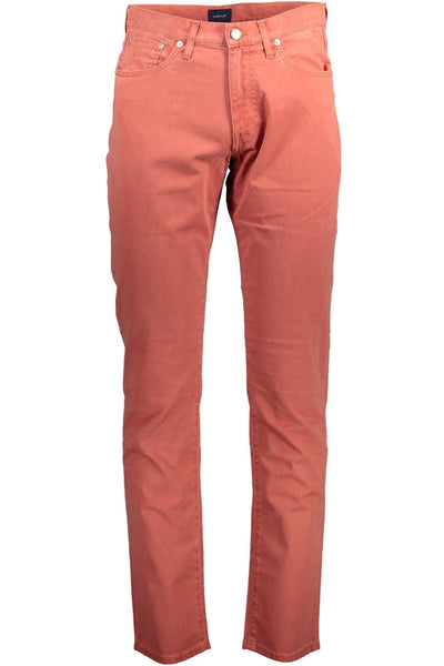 Red Cotton Jeans & Pant