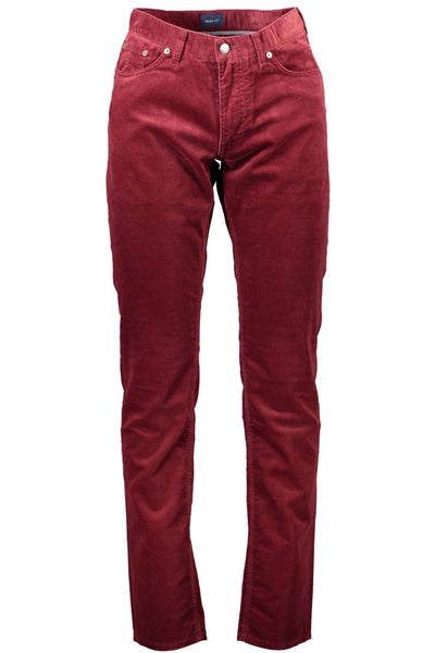 Red Cotton Jeans & Pant