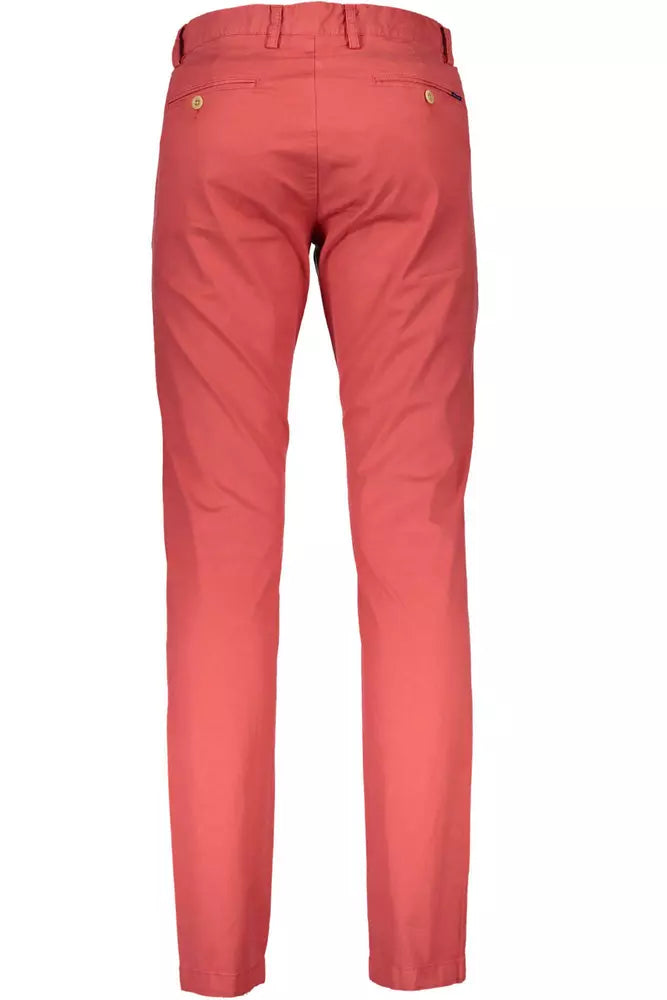 Red Cotton Jeans & Pant