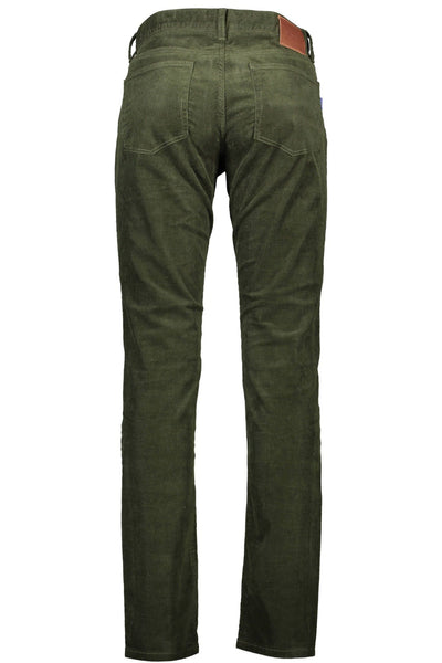 Green Cotton Jeans & Pant