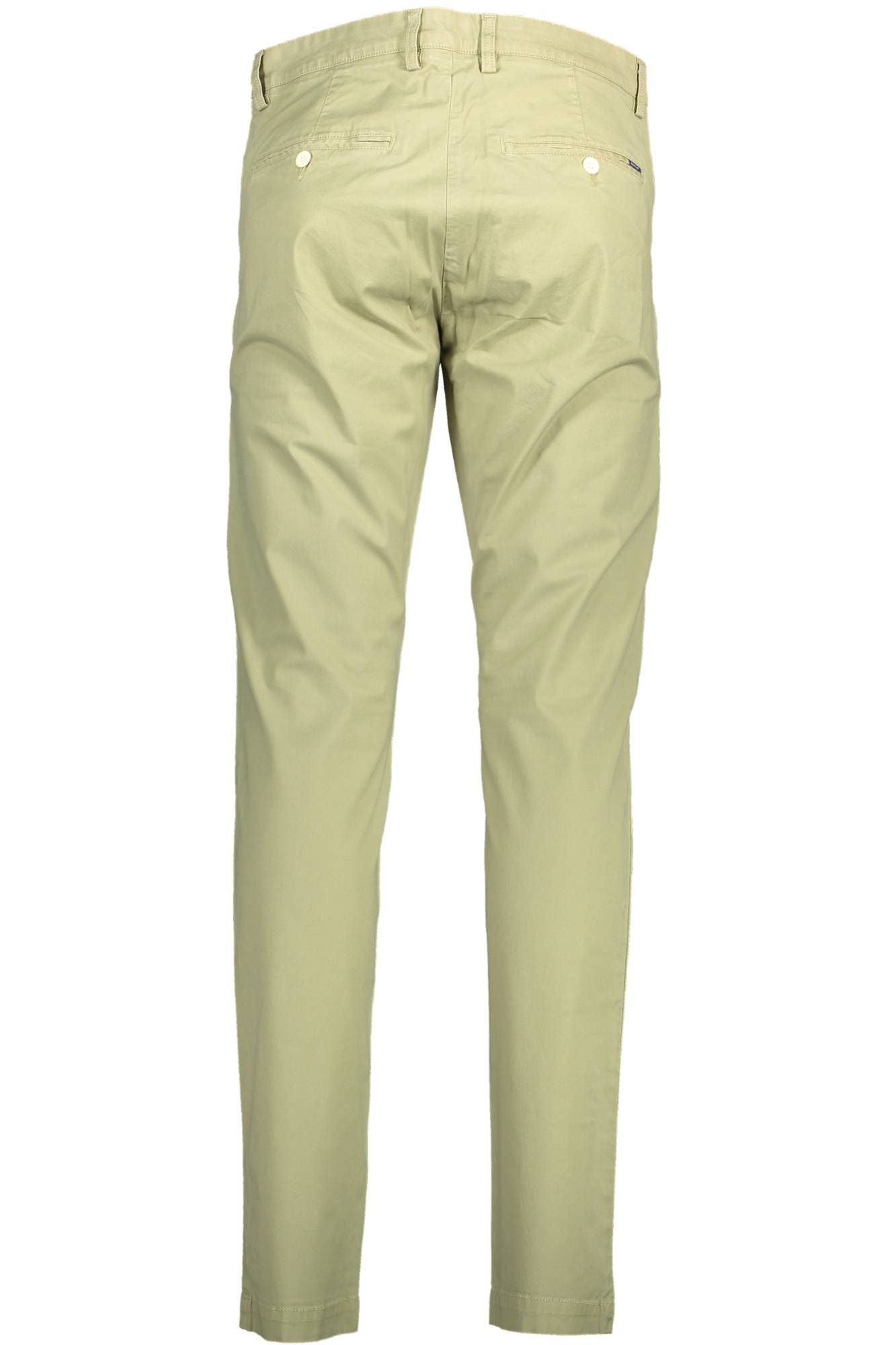 Green Cotton Jeans & Pant