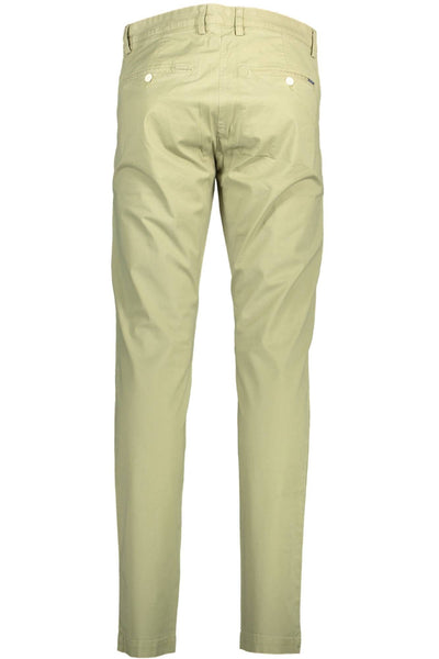 Green Cotton Jeans & Pant