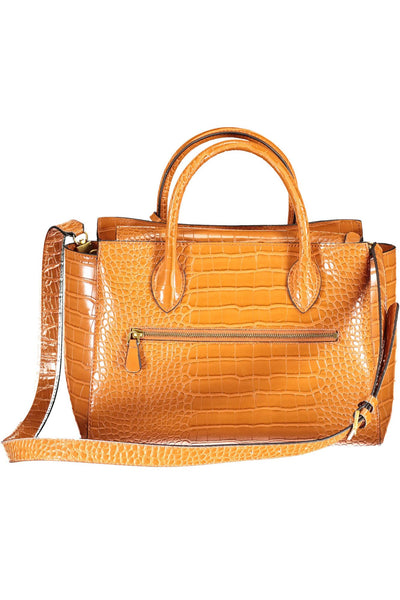 Orange Polyurethane Handbag