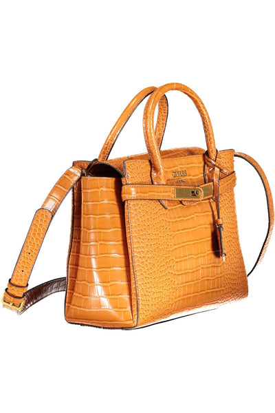 Orange Polyurethane Handbag