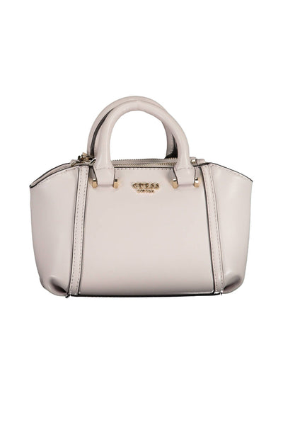 Gray Polyurethane Handbag