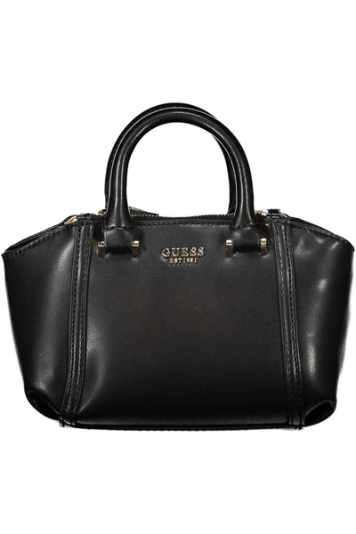 Black Polyurethane Handbag